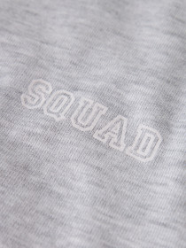 NAME IT Kort Sweatshirt Vima Light Grey Melange Squad Light